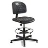 Bevco Task Chairs, Polyurethane, 21-1/2" to 31"Height, No Arm, Black V7507MG