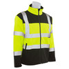 Erb Safety Men Jacket, Soft Shell, Hi-Viz, Lime/Blk, XL 62205