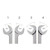 Tekton Angle Head Open End Wrench Set, 4-Piece (24-32 mm) WAE90201