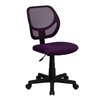 Flash Furniture Mesh Task Chair, 15-1/2" to 19-1/2", Purple WA-3074-PUR-GG