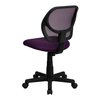 Flash Furniture Mesh Task Chair, 15-1/2" to 19-1/2", Purple WA-3074-PUR-GG