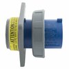 Hubbell IEC Pin and Sleeve Inlet, 100A, 250V, Blue HBL4100B9W
