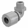 Hubbell Wiring Device-Kellems Liquid Tight Connector, 1 in., 90 deg, Gray NHC1043CR