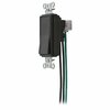 Hubbell Wall Switch, 1-Pole, 120/277V, 15A, Black SNAP1201BKNA