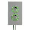 Hubbell Extra Heavy Duty Hospital Grade SNAPConnect Receptacle SNAP8300GYLTR