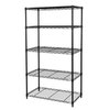 Seville Classics Steel Wire Shelving, 5 Tier, 4 Steel Poles WEB675