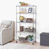 Seville Classics Wire Shelving with Wheels, 5 Tier WEB930