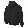 Tough Duck Insulated Hoodie, WJ082-BLACK-5XL WJ082