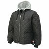 Tough Duck Hooded Freezer Jacket, WJ261-BLACK-M WJ261