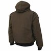 Tough Duck Hooded Duck Bomber Jacket, Dkbr, L WJ301