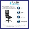 Flash Furniture Contemporary Chair, Foam, 17-1/2" to 20-3/4" Height, Black WL-5029SYG-GG