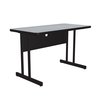 Correll Rectangle Computer or Training Desk Height Work Station, 24" X 48" X 29", Melamine Laminate Top WS2448M-15