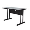 Correll Rectangle Computer or Training Desk Height Work Station, 24" X 48" X 29", Melamine Laminate Top WS2448M-15