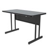 Correll Rectangle Computer or Training Desk Height Work Station, 24" X 48" X 29", Gray Granite WS2448-15
