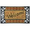Rubber-Cal "Welcome Home" Coir Rubber Doormat, 18 by 30-Inch 10-102-502