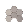Aspect Metal Backsplash 11X4 Honeycomb Bru, PK 3 A9850