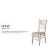 Flash Furniture Chiavari Chair, 18"L36-1/4"H, HerculesSeries XS-GOLD-GG