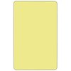 Flash Furniture Rectangle Activity Table, 30" X 48" X 25.125", Laminate Top, Yellow XU-A3048-REC-YEL-T-P-GG