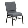Flash Furniture Fabric Church Chair, Gray XU-CH-60096-BEIJING-GY-BAS-GG