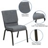 Flash Furniture Fabric Church Chair, Gray XU-CH-60096-BEIJING-GY-GG