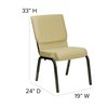 Flash Furniture Fabric Church Chair, Beige XU-CH-60096-BGE-GG