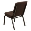 Flash Furniture Fabric Church Chair, Brown XU-CH-60096-BN-GG