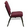 Flash Furniture Fabric Church Chair w/Book Pouch, Brgundy XU-CH-60096-BYXY56-BAS-GG