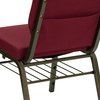 Flash Furniture Fabric Church Chair, Burgundy Patterned XU-CH-60096-BY-BAS-GG