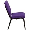 Flash Furniture Fabric Church Chair, Stackable, Purple XU-CH-60096-PU-GG