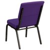 Flash Furniture Fabric Church Chair, Stackable, Purple XU-CH-60096-PU-GG