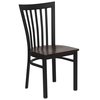 Flash Furniture Restaurant Chair, 18-3/4"L34-3/4"H, HerculesSeries XU-DG6Q4BSCH-MAHW-GG