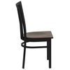 Flash Furniture Restaurant Chair, 18-3/4"L34-3/4"H, HerculesSeries XU-DG6Q4BSCH-MAHW-GG