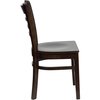 Flash Furniture Restaurant Chair, 20"L33-3/4"H, HerculesSeries XU-DGW0005LAD-WAL-GG