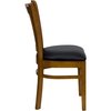 Flash Furniture Restaurant Chair, 20-3/4"L34-1/2"H, HerculesSeries XU-DGW0008VRT-CHY-BLKV-GG