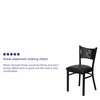 Flash Furniture Restaurant Chair, 20"L33-1/4"H, HerculesSeries XU-DG-60099-COF-BLKV-GG