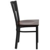 Flash Furniture Restaurant Chair, 20-1/4"L33-1/2"H, HerculesSeries XU-DG-60119-CIR-WALW-GG