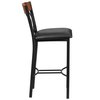 Flash Furniture Vertical Stool, Black/Cherry, Black Seat XU-DG-60618B-CHY-BLKV-GG