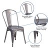 Flash Furniture Indoor Stackable Chair, 21"L33-1/2"H, ContemporarySeries XU-DG-TP001-GG