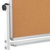 Flash Furniture Cork/Marker Board, 45.25W x 54.75H YU-YCI-001-CK-GG