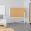 Flash Furniture Cork/Marker Board, 64.25W x 64.75H YU-YCI-005-CK-GG