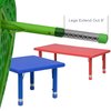 Flash Furniture Square Activity Table, 24 W X 24 L X 23.75 H, Plastic, Steel, Green YU-YCX-002-2-SQR-TBL-GREEN-GG