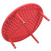 Flash Furniture Round Activity Table, 45 X 45 X 23.75, Plastic, Steel Top, Red YU-YCX-005-2-ROUND-TBL-RED-GG