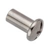 Ampg Barrel Nut, #10-24, 1/2 in Brl Lg, 1/4 in Brl Dia, Steel Chrome Plated Z4850