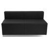 Flash Furniture 6 pcs. Living Room Set, 25-1/4" to 25-1/2" x 27", Upholstery Color: Black, Series: Alon ZB-803-640-SET-BK-GG