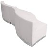 Flash Furniture 3 pcs. Living Room Set, 25-1/4" to 27-1/2" x 27", Upholstery Color: White ZB-803-720-SET-WH-GG