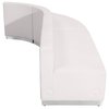Flash Furniture 3 pcs. Living Room Set, 25-1/4" to 52-1/2" x 27", Upholstery Color: White, Series: Alon ZB-803-790-SET-WH-GG