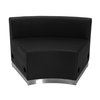 Flash Furniture 5 pcs. Living Room Set, 25-1/4" to 52" x 27", Upholstery Color: Black, Series: Alon ZB-803-810-SET-BK-GG