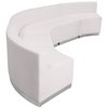 Flash Furniture 5 pcs. Living Room Set, 25-1/4" to 52" x 27", Upholstery Color: White, Series: Alon ZB-803-820-SET-WH-GG