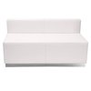 Flash Furniture 3 pcs. Living Room Set, 25-1/4" to 41-1/2" x 27", Upholstery Color: White ZB-803-850-SET-WH-GG