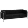 Flash Furniture Sofa, 28-3/4" x 27-1/4", Upholstery Color: Black ZB-IMAG-SOFA-GG